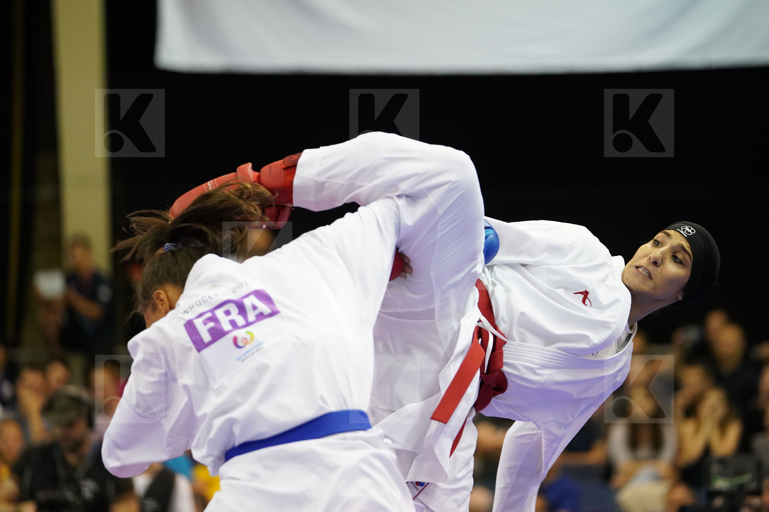 Abbasali Hamideh Female Kumite +68kg Florentin Anne Laure France Iran Islamic Republic of